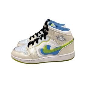 Jordan Shoes Air Jordan 1 Mid SE GS 'Warped Swoosh' Size Youth 4